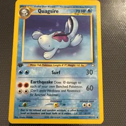 Quagsire - 1st Edition - 45/111 Neo Genesis - Pokemon TCG - 2000 - Image 2