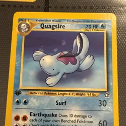 Quagsire - 1st Edition - 45/111 Neo Genesis - Pokemon TCG - 2000 - Image 4