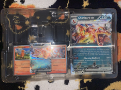 Pokemon TCG Charizard ex SVP 196 + Charmander and Charmeleon - Black Star Promo - Image 2