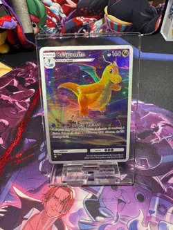 Pokemon TCG Pocket Dragonite Textured Holo Rare - Fan Art / Custom Art - Image 1