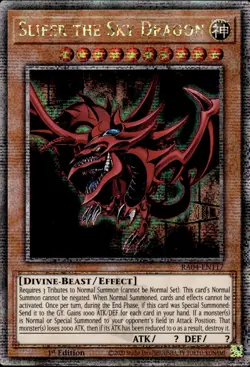 Slifer The Sky Dragon - Quarter Century Secret Rare 1st Ed. RA04-EN117 - YuGiOh - Image 1