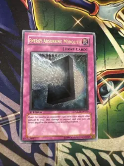 Yugioh! Energy-Absorbing Monolith GLAS-EN075 Ultimate Rare 1st Edition LP - Image 1