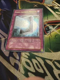 Yugioh! Energy-Absorbing Monolith GLAS-EN075 Ultimate Rare 1st Edition LP - Image 2