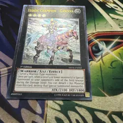 Yugioh! Heroic Champion - Gandiva ABYR-EN042 Ultimate Rare 1st Edition NM - Image 2