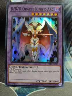 Yugioh D/D/D Oracle King D'Arc Super Rare OP19-EN010 Near Mint - Image 1