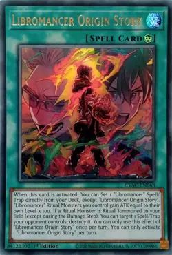 CYAC-EN063 LIBROMANCER ORIGIN STORY ULTRA RARE 1ST EDITION YuGiOh CARD - Image 1