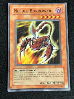 YUGIOH NEEDLE BURROWER AST-020 SUPER (MP) - Image 1