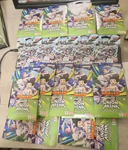Yu Gi Oh And Union Arena Booster Pack Mixer!! 16 Lot!! Justice Hunters And Vol. - Image 2