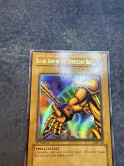 Right Arm of the Forbidden One Yu-Gi-Oh LOB-122 1st ED NA Glossy Print Mp/lp - Image 5