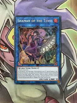 MP20-EN122 Shaman Of The Tenyi Prismatic Secret Rare 1st Edition NM Yugioh Card - Image 1