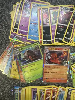 Massive Korean Holo Pokemon Card Bundle 127 Cards - Image 2