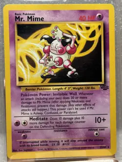 Vtg Pokemon TCG - Mr. Mime - Jungle 22/64 Unlimited Card 1998 - Image 1