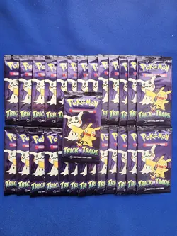 27 2023 Pokemon Trick Or Trade 3 Card Booster Pack Halloween Trick Or Treat NEW - Image 1