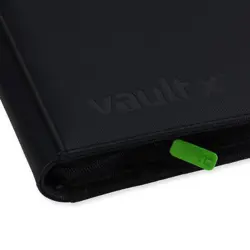 Vault X - 12 Pocket eXo-Tec Zip Binder Folder XL (Holds 624 cards) - Black - Image 2