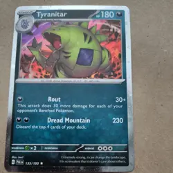 Tyranitar 135/193 Cosmos Holo NM SV Promo Pokemon TCG Card - Image 1