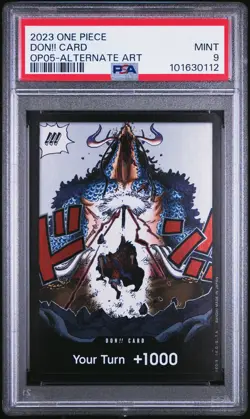 2023 ONE PIECE OP05-AWAKENING OF THE NEW ERA ALTERNATE ART DON!! CARD PSA 9 - Image 1