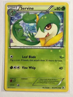Servine RC2/RC25 - Legendary Treasures Radiant Collection Pokemon Card - Image 1