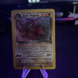 Pokemon card Dark Dugtrio Holo 2000 6/82 Team Rocket VINTAGE LP - Image 1