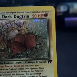 Pokemon card Dark Dugtrio Holo 2000 6/82 Team Rocket VINTAGE LP - Image 5