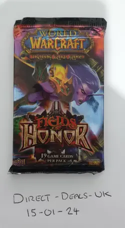 WoW TCG Fields Of Honor Sealed Booster Pack - Loot Cards U - Trusted UK Seller - Image 2