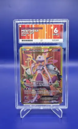 Pokemon Mewtwo EX Card 164/162 2015 XY Breakthrough Full Art Secret Rare ACE 6 - Image 1