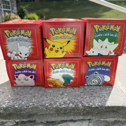 Pokemon 23k Burger King Gold Plated Trading Card Set Red Box Lot Of 6 - Sealed - Image 1
