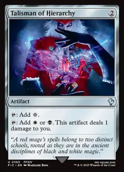 Talisman of Hierarchy Regular - Final Fantasy Commander MTG-NM - Image 1