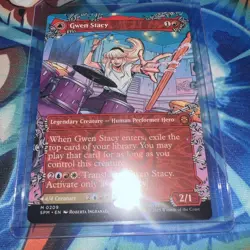 MTG, Gwen Stacy / Ghost-Spider #209, Spider-Man, Non-Foil, NM Borderless, Mythic - Image 1