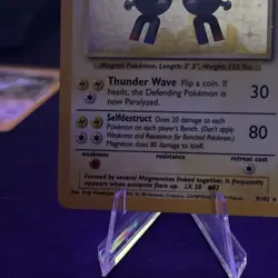 Magneton 9/102 - Base Set Holo Rare Vintage 1999 WoTC Pokemon TCG - LP/MP - Image 5