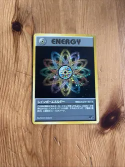 Rainbow Energy PL Japanese Pokemon Card Team Rocket Holo Rare Vintage WOTC - Image 1