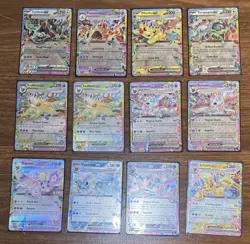 POKEMON TCG Lot Of 12 SCARLET & VIOLET ERA Rainbow EX Cards EEVEELUTIONS - Image 1