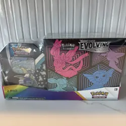 Pokemon Evolving Skies ETB Tin Costco Bundle - Glaceon Vaporeon Espeon SEALED - Image 1