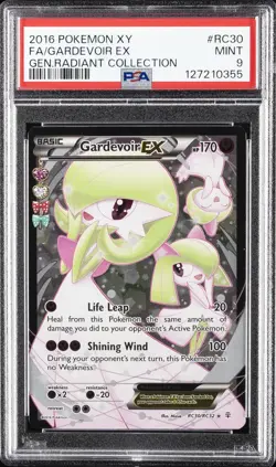 2016 POKEMON XY GENERATIONS RADIANT COLL #RC30 FULL ART/GARDEVOIR EX PSA 9 - Image 1