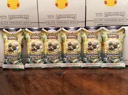Pokemon TCG Brilliant Stars Sleeved Booster Pack Lot of 6 Factory Sealed 820650809972 - Image 1