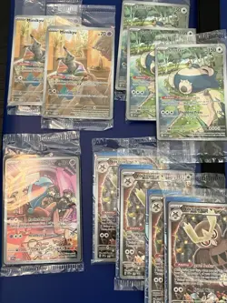 Pokemon TCG: Sealed ETB Promo Lot of 10 (Snorlax, Mimikyu, Noctowl, Wobbuffet) - Image 1