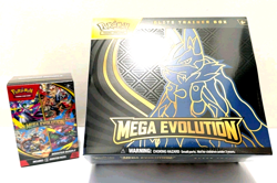 1 Pokemon Mega Evolutions ETB Elite Trainer Box (Lucario) and 1 Booster Box 💎🔥 - Image 1