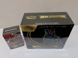1 Pokemon Mega Evolutions ETB Elite Trainer Box (Lucario) and 1 Booster Box 💎🔥 - Image 3