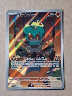 2025 Pokemon Mega Evolution Marshadow 146/132 illustration Rare Mint - Image 1