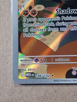 2025 Pokemon Mega Evolution Marshadow 146/132 illustration Rare Mint - Image 4