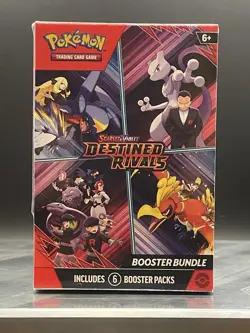 Pokemon TCG: S&V Destined Rivals Factory Sealed Booster Bundle 6 Packs - Image 1