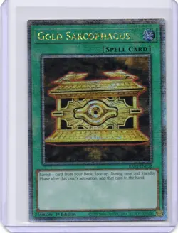 Gold Sarcophagus 1st Edition Quarter Century Secret Rare RA02-EN052 Yu-Gi-Oh! - Image 2