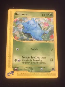 Pokemon TCG Bulbasaur Expedition Card 94/165 2002 Non-Holo E-Reader Series - Image 1