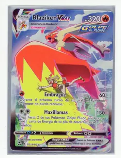 ~ESP~ SPANISH Blaziken VMax TG15 Silver Tempest Pokemon Card (TLB) - Image 1