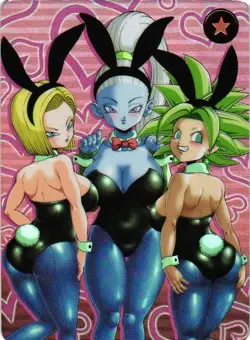 BUNNIES DRAGON BALL Holographic Custom Art DRAGONBALL Z Collectible Anime Card - Image 1