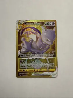 Pokemon Go Mewtwo VSTAR 86/78 Secret Rare TCG Card - NM - Image 1