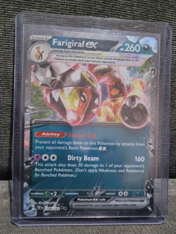 POKEMON 108/162 FARIGIRAF EX DOUBLE RARE TEMPORAL FORCES CARD - Image 1