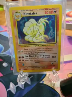 Vintage Pokemon Ninetales TCG Holo Rare Card 17/110 Legendary Collection NM/LP - Image 1