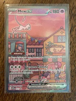 Mew ex SVP 053 Pokemon TCG Scarlet Violet 151 Black Star Promo Full Art Card - Image 1