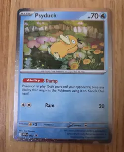 Pokemon TCG Psyduck Mega Evolution Promo Card 007 Mint Condition Pack Fresh - Image 1