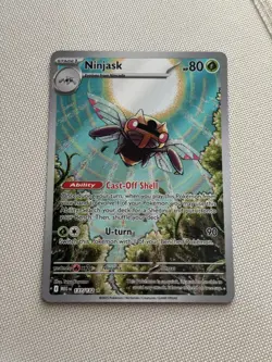 Pokemon TCG Ninjask 137/132 Mega Evolution Illustration Rare Card - Image 1